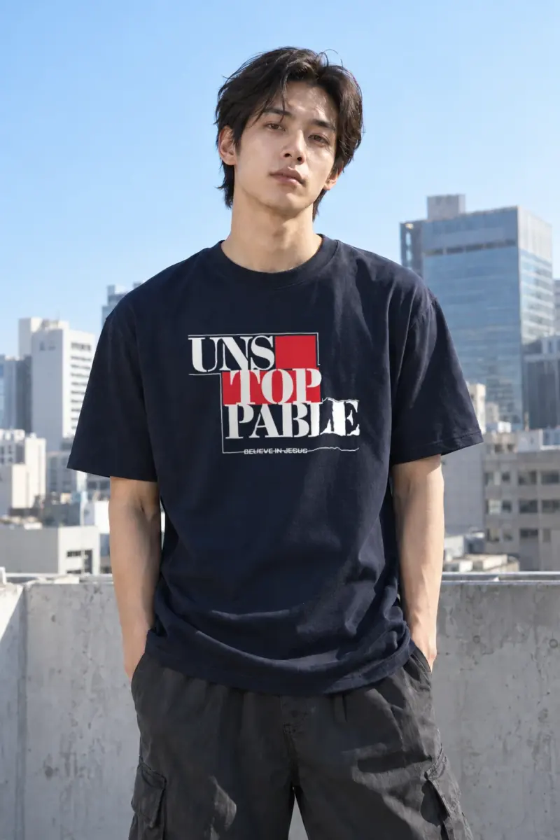 “Hope In Red” Heavyweight Unisex Crewneck T-shirt | Gildan 5000