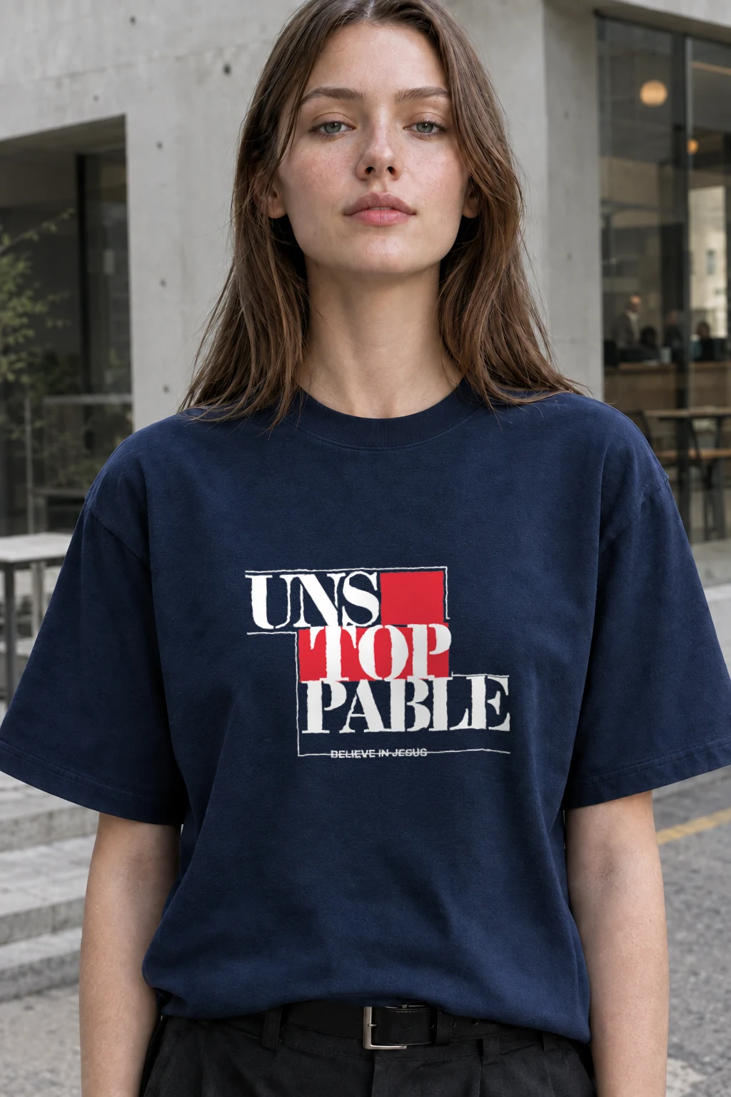 "Hope In Red" Heavyweight Unisex Crewneck T-shirt | Gildan 5000