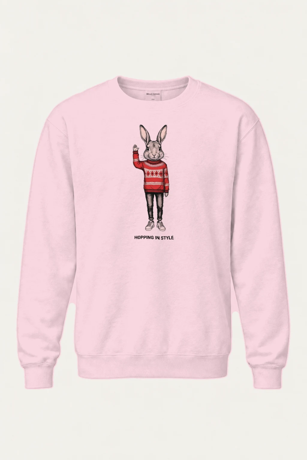 "Hopping In Style" Heavy Blend Unisex Crewneck Sweatshirt | Gildan 18000