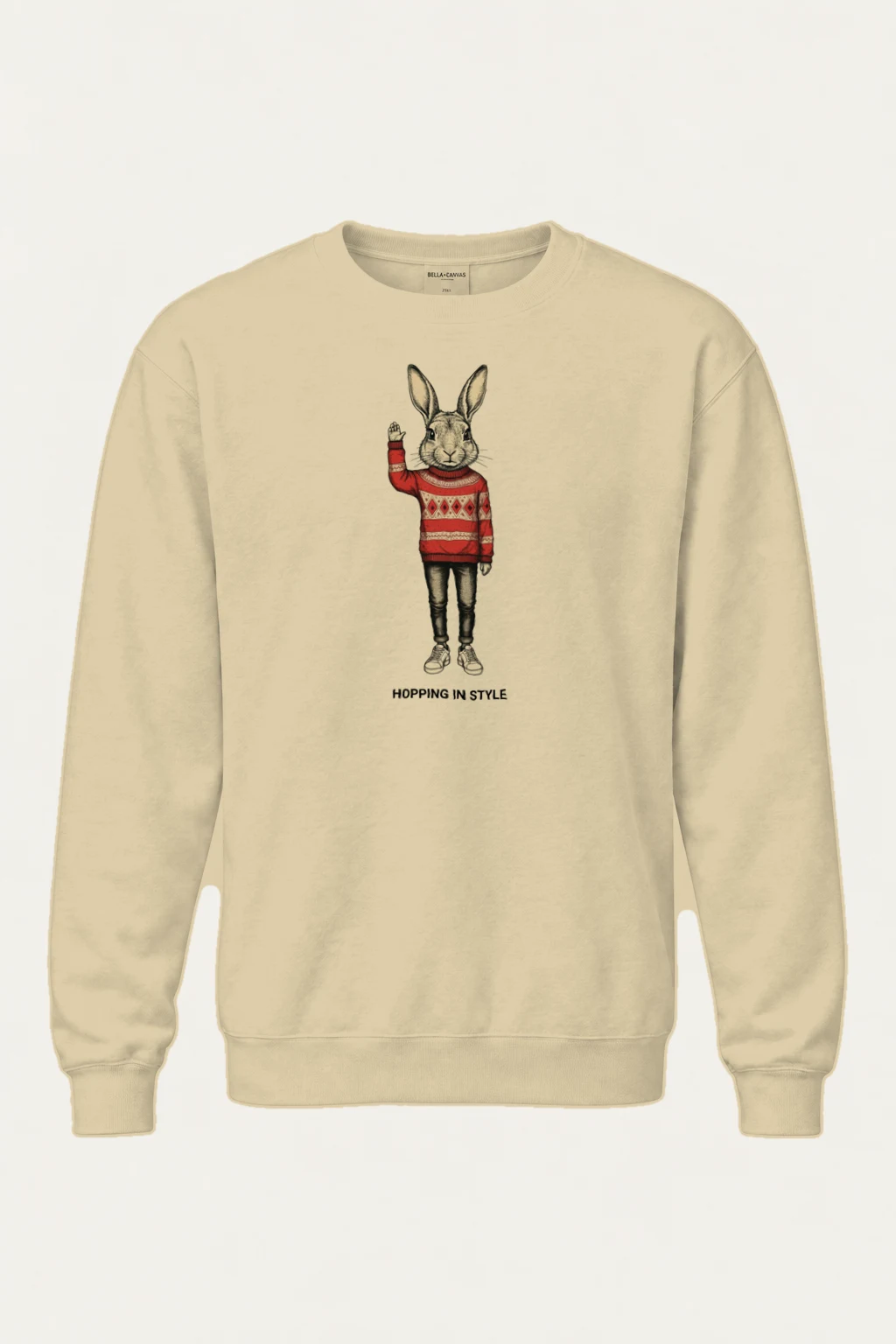 "Hopping In Style" Heavy Blend Unisex Crewneck Sweatshirt | Gildan 18000
