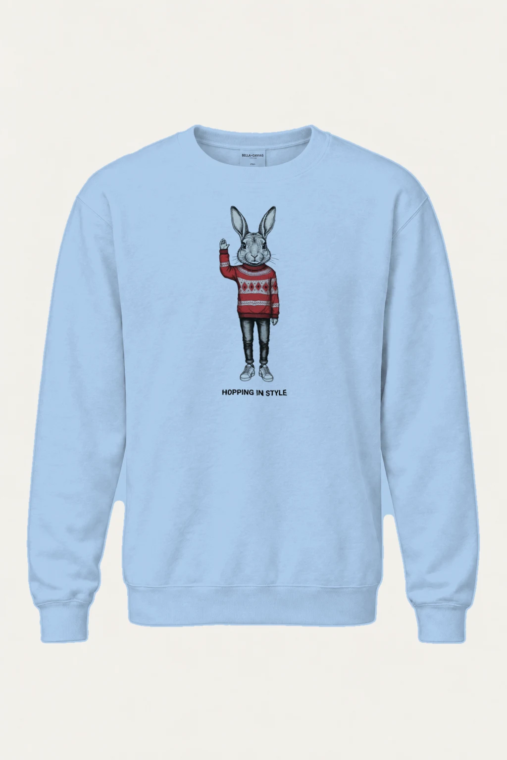 "Hopping In Style" Heavy Blend Unisex Crewneck Sweatshirt | Gildan 18000