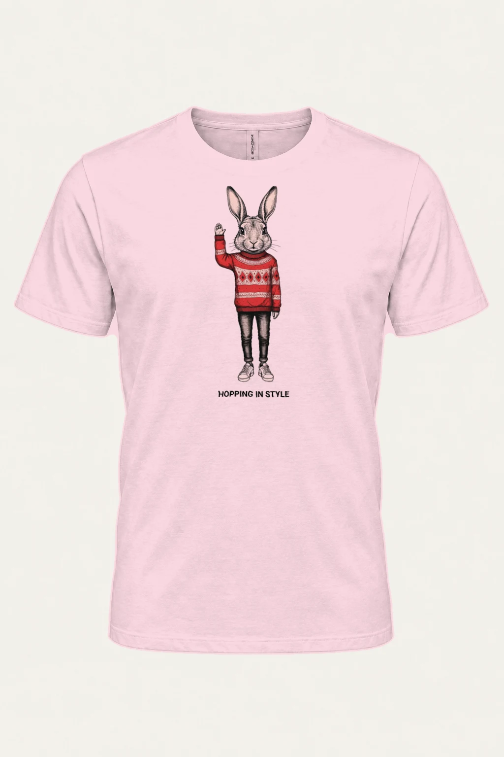 "Hopping In Style" Heavyweight Unisex Crewneck T-shirt | Gildan 5000