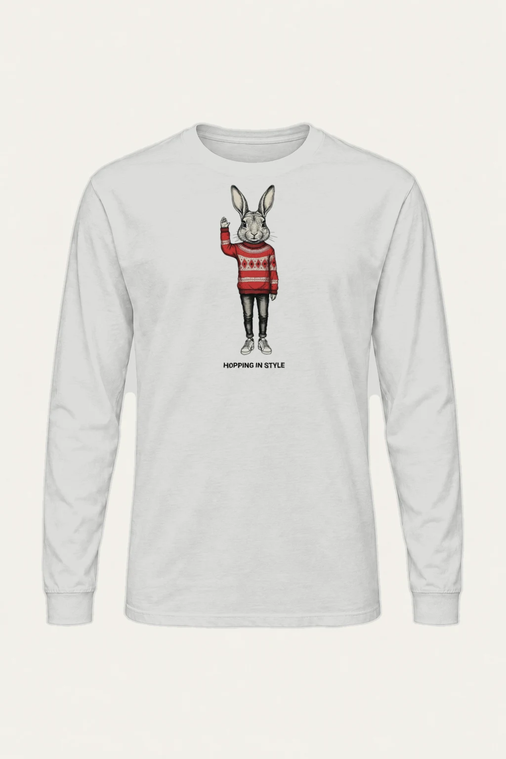 "Hopping In Style" Unisex Longsleeve T-shirt | Gildan 2400