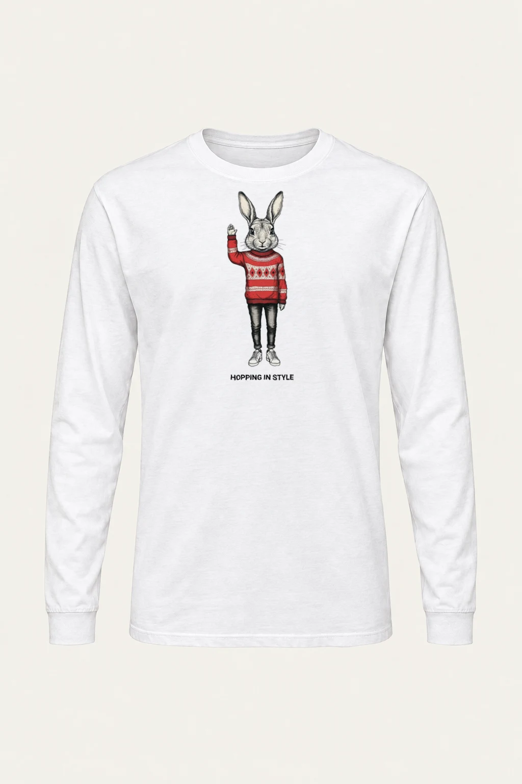 "Hopping In Style" Unisex Longsleeve T-shirt | Gildan 2400