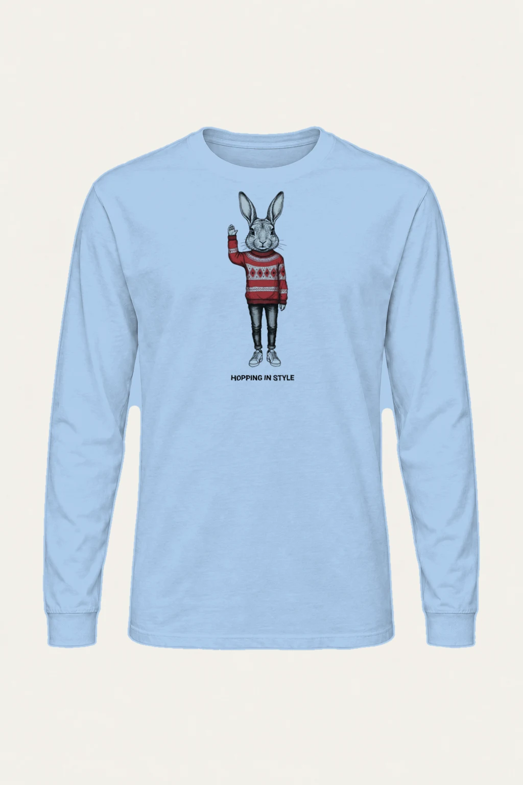 "Hopping In Style" Unisex Longsleeve T-shirt | Gildan 2400