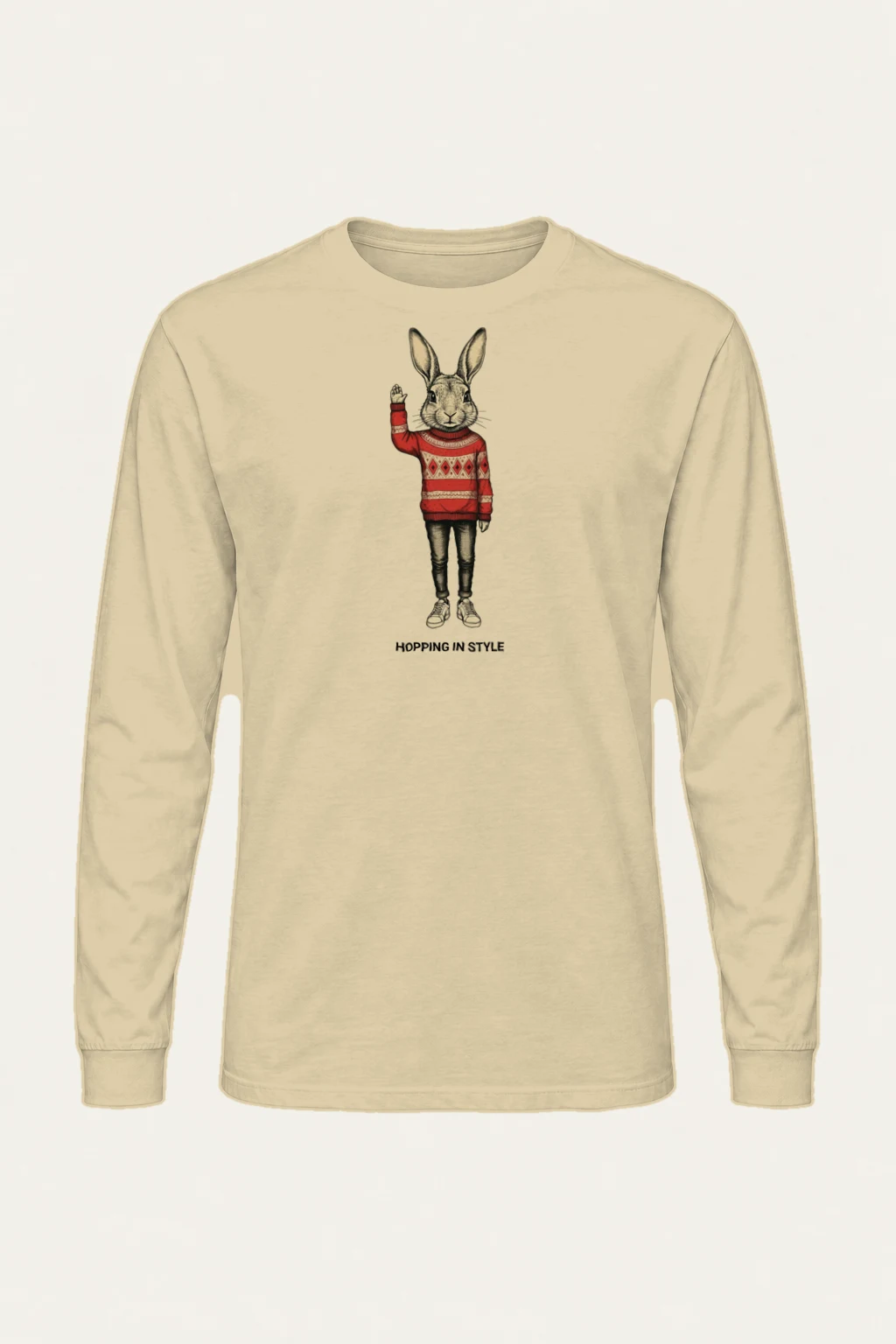 "Hopping In Style" Unisex Longsleeve T-shirt | Gildan 2400