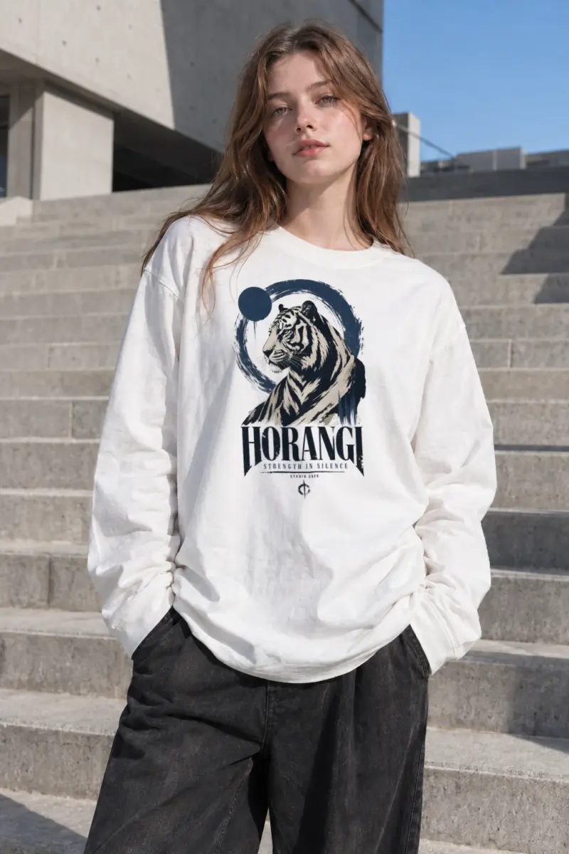 “Horangi Strength In Silence” Unisex Longsleeve T-shirt | Gildan 2400