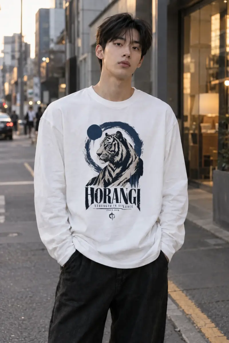 "Horangi Strength In Silence" Unisex Longsleeve T-shirt | Gildan 2400