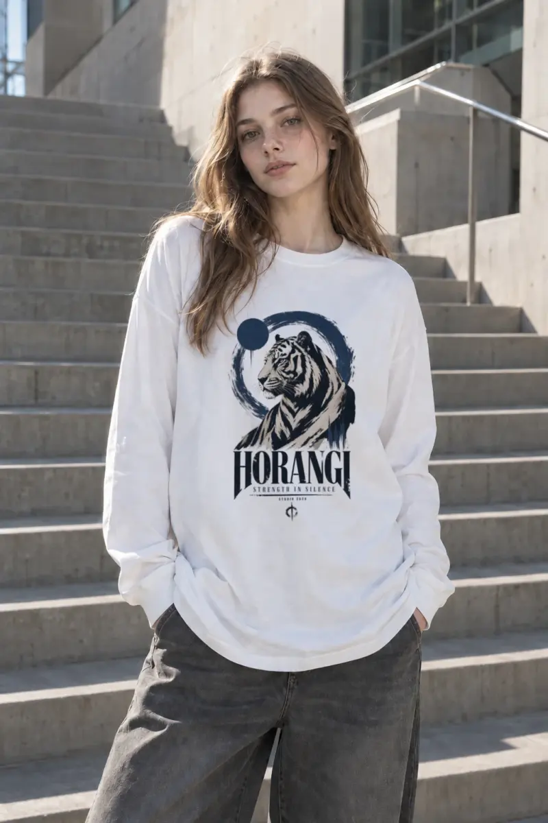 “Horangi Strength In Silence” Unisex Longsleeve T-shirt | Gildan 2400
