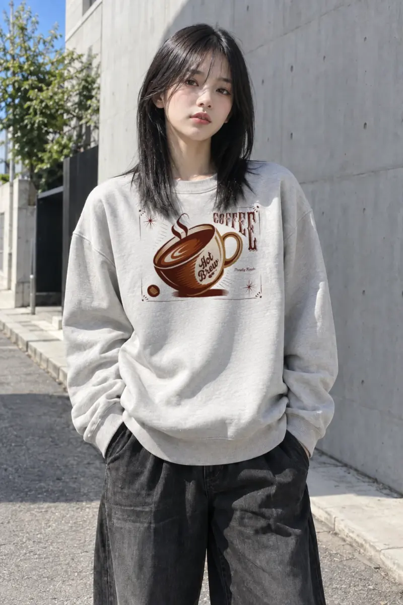 "Hot Brew Coffee" Heavy Blend Unisex Crewneck Sweatshirt | Gildan 18000