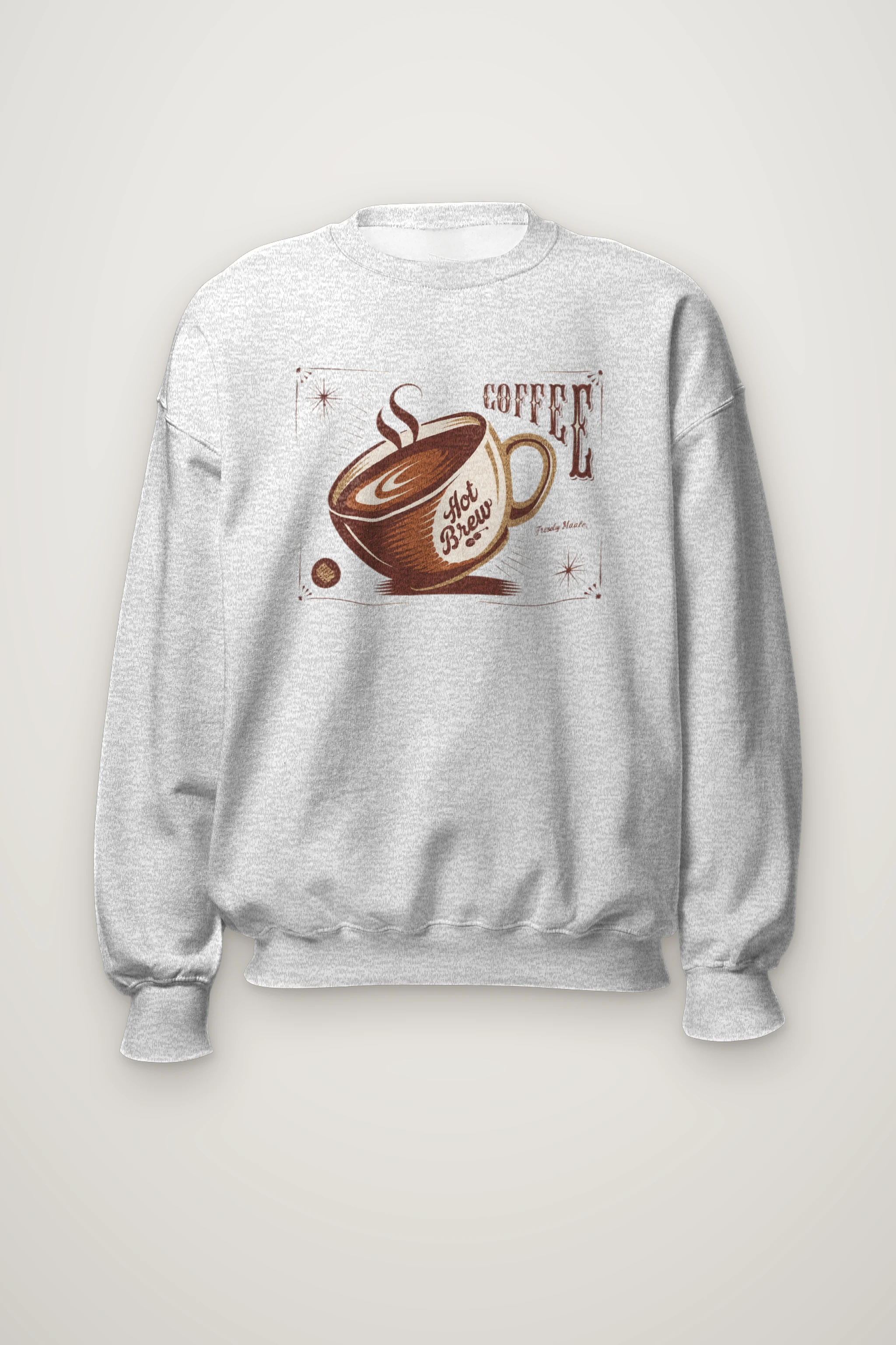 "Hot Brew Coffee" Heavy Blend Unisex Crewneck Sweatshirt