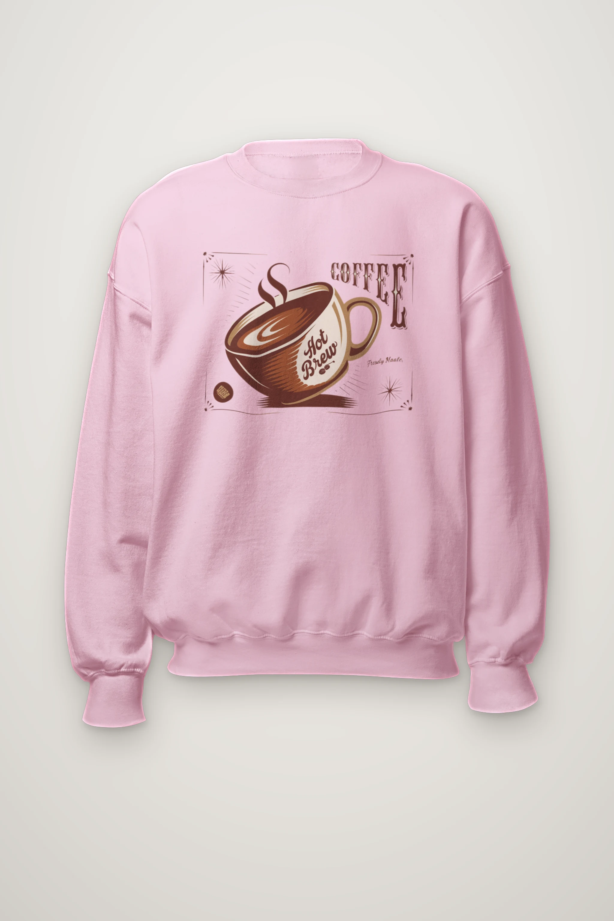 "Hot Brew Coffee" Heavy Blend Unisex Crewneck Sweatshirt