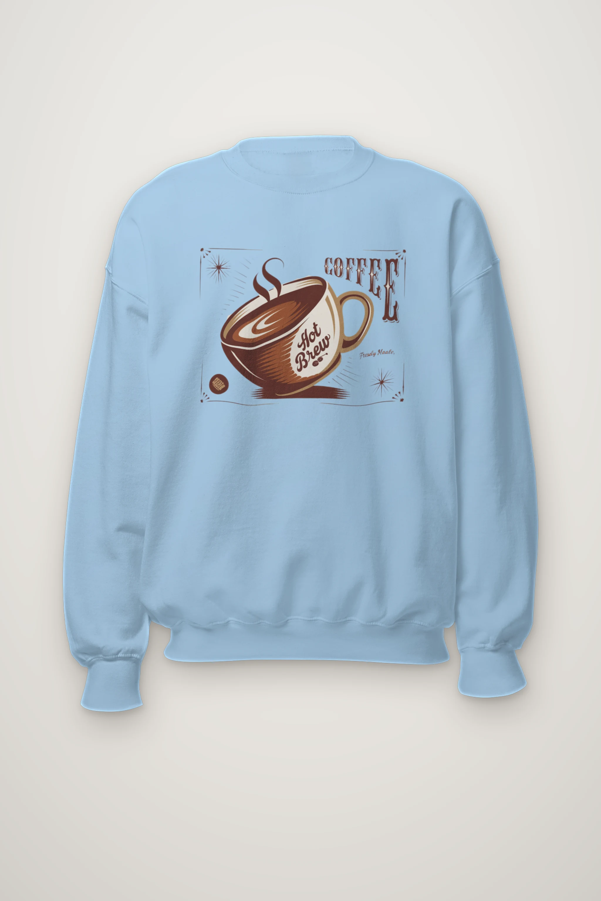 "Hot Brew Coffee" Heavy Blend Unisex Crewneck Sweatshirt