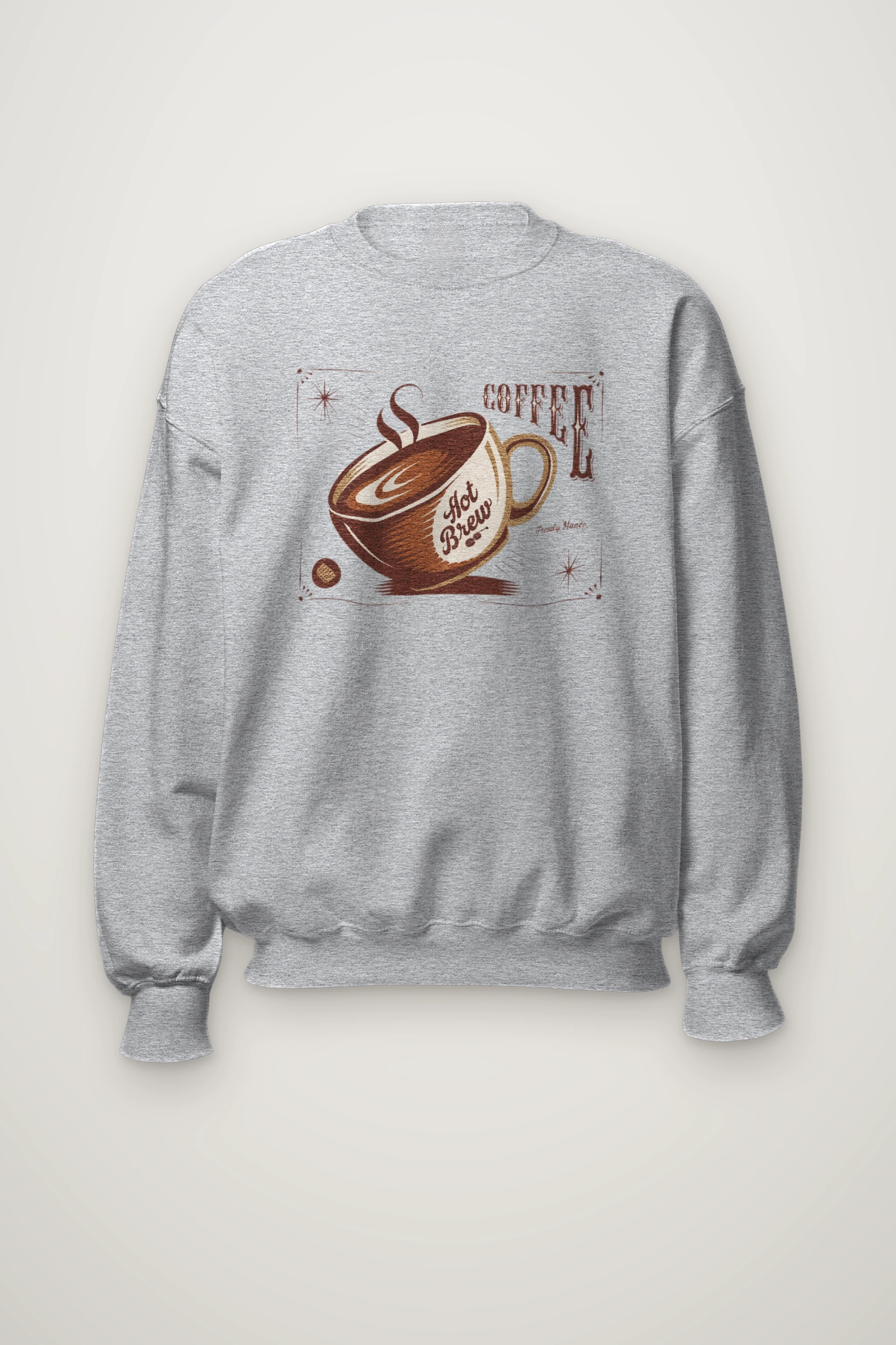 "Hot Brew Coffee" Heavy Blend Unisex Crewneck Sweatshirt