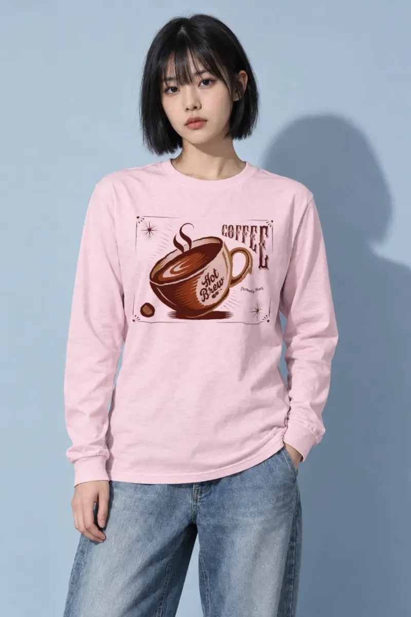 "Hot Brew Coffee" Unisex Longsleeve T-shirt | Gildan 2400