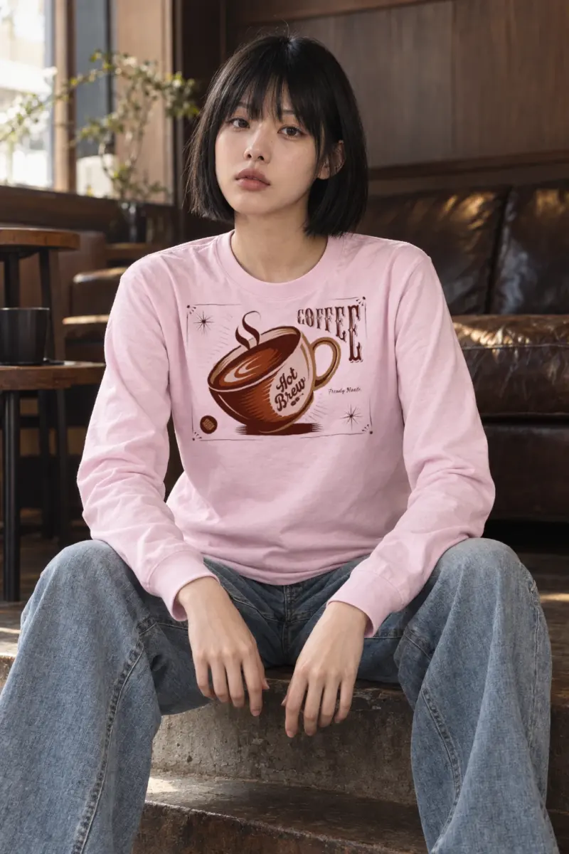 "Hot Brew Coffee" Unisex Longsleeve T-shirt