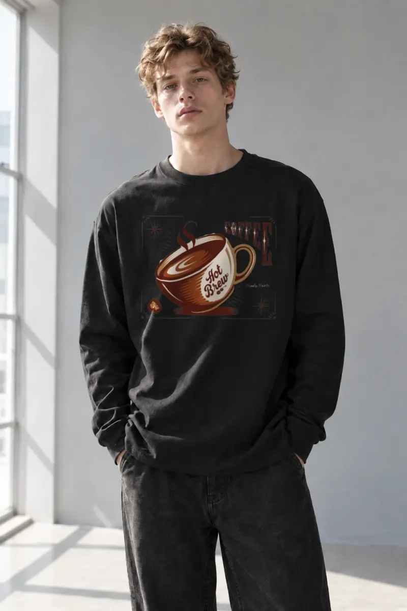 “Hot Brew Coffee” Unisex Longsleeve T-shirt | Gildan 2400