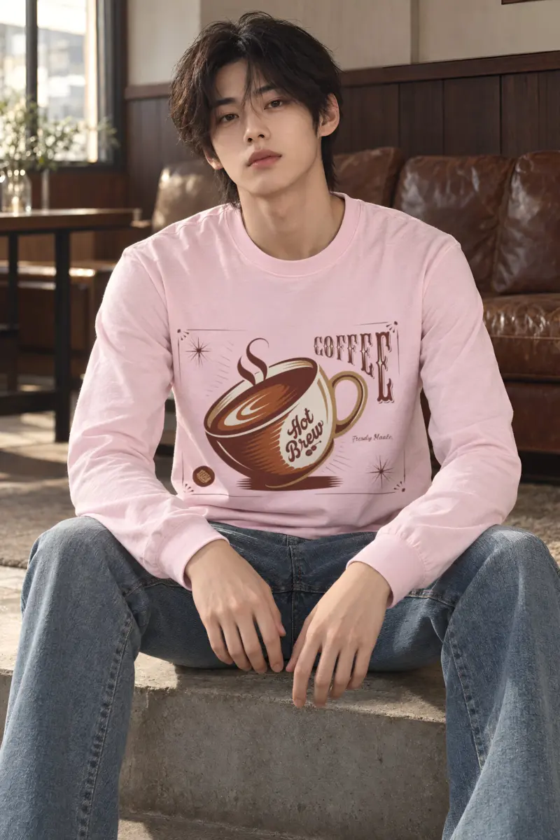 "Hot Brew Coffee" Unisex Longsleeve T-shirt