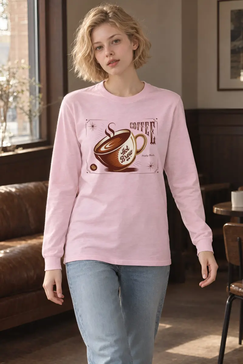 "Hot Brew Coffee" Unisex Longsleeve T-shirt