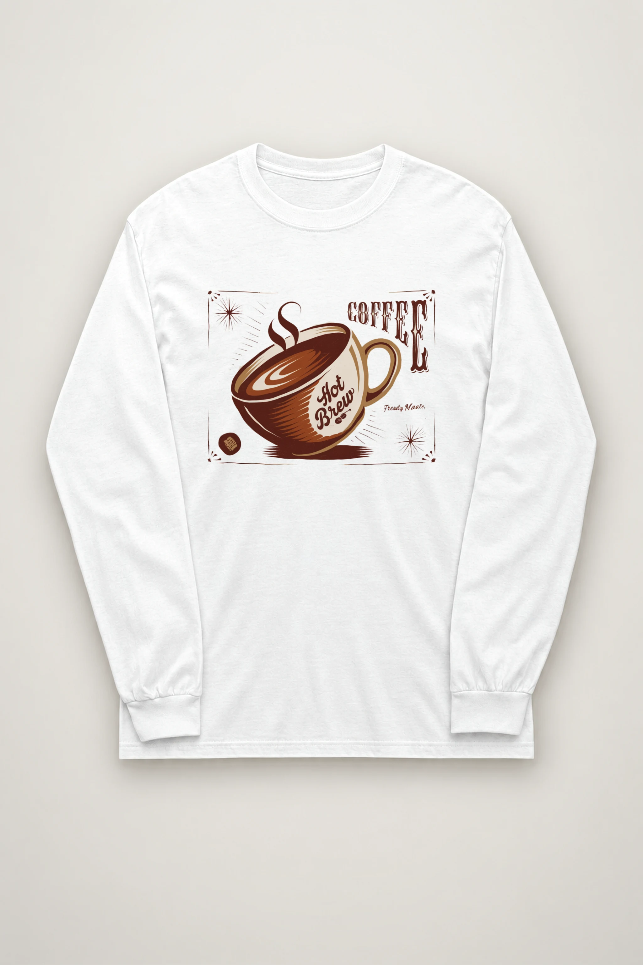 "Hot Brew Coffee" Unisex Longsleeve T-shirt
