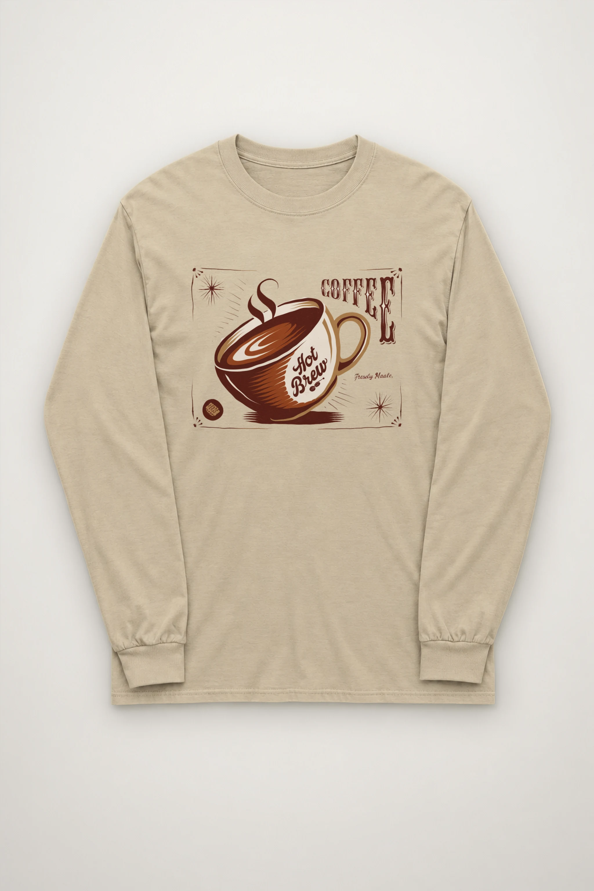 "Hot Brew Coffee" Unisex Longsleeve T-shirt