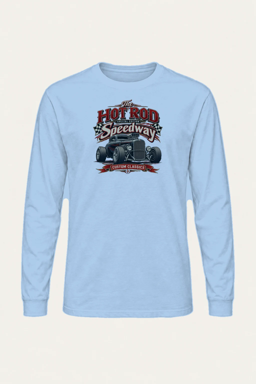 "Hot Rod Speedway" Unisex Longsleeve T-shirt | Gildan 2400
