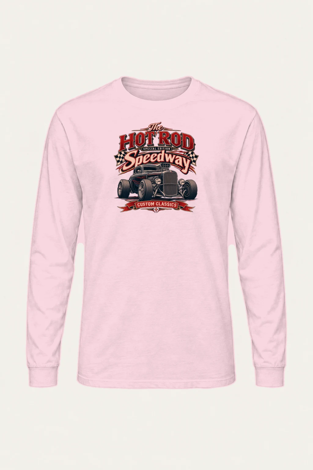 "Hot Rod Speedway" Unisex Longsleeve T-shirt | Gildan 2400