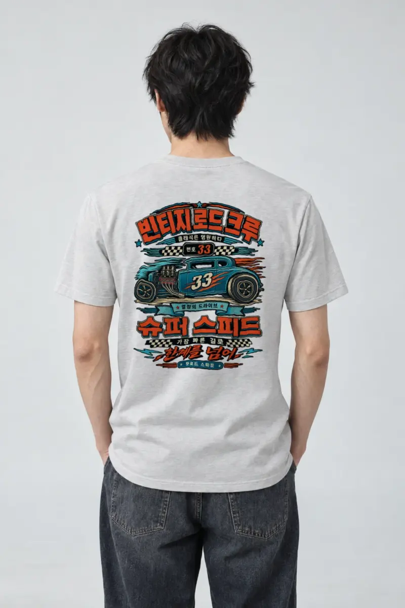 "Hot Rod Spirit" Heavyweight Unisex Crewneck T-shirt