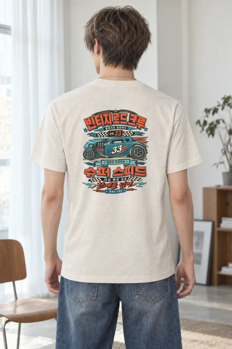 "Hot Rod Spirit" Heavyweight Unisex Crewneck T-shirt