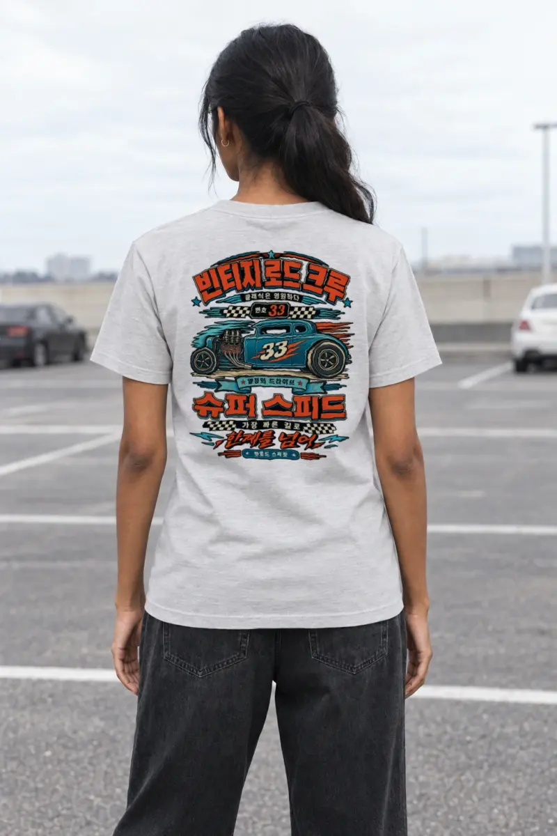 "Hot Rod Spirit" Heavyweight Unisex Crewneck T-shirt | Gildan 5000
