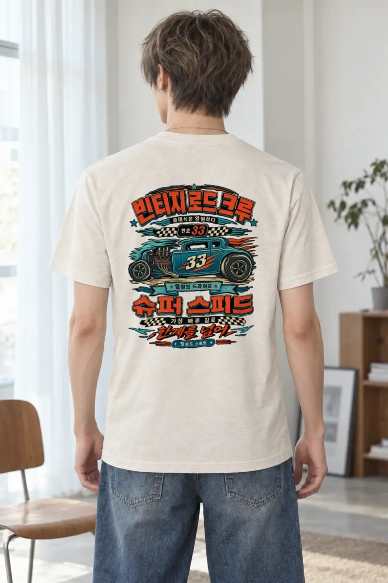 "Hot Rod Spirit" Heavyweight Unisex Crewneck T-shirt