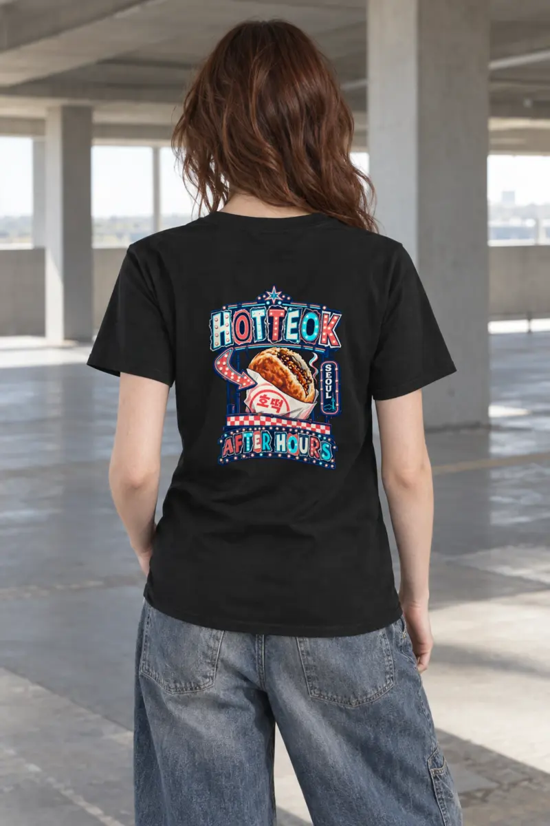 "Hotteok After Hours" Heavyweight Unisex Crewneck T-shirt