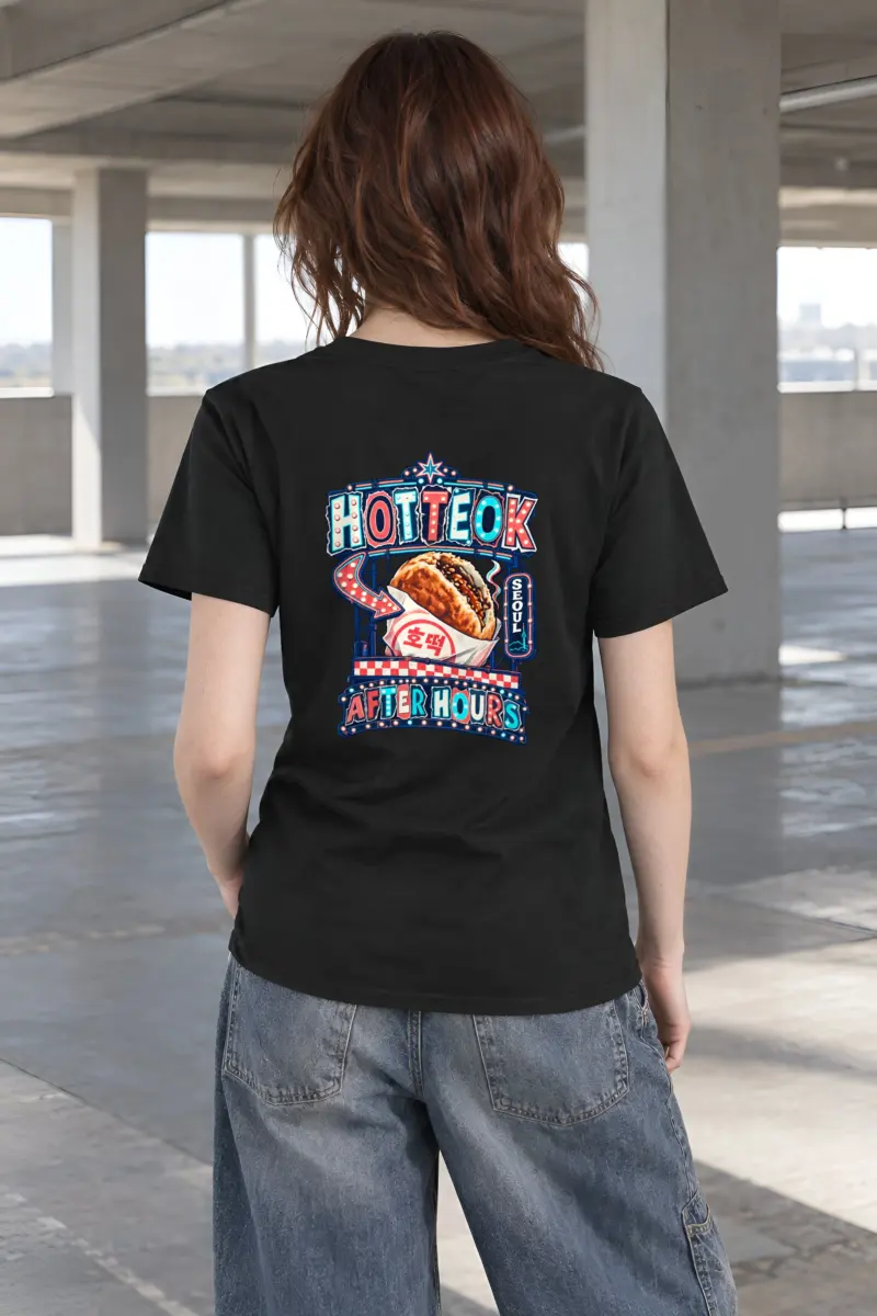 "Hotteok After Hours" Heavyweight Unisex Crewneck T-shirt
