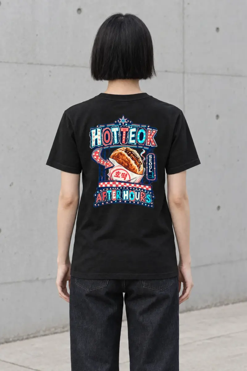 "Hotteok After Hours" Heavyweight Unisex Crewneck T-shirt