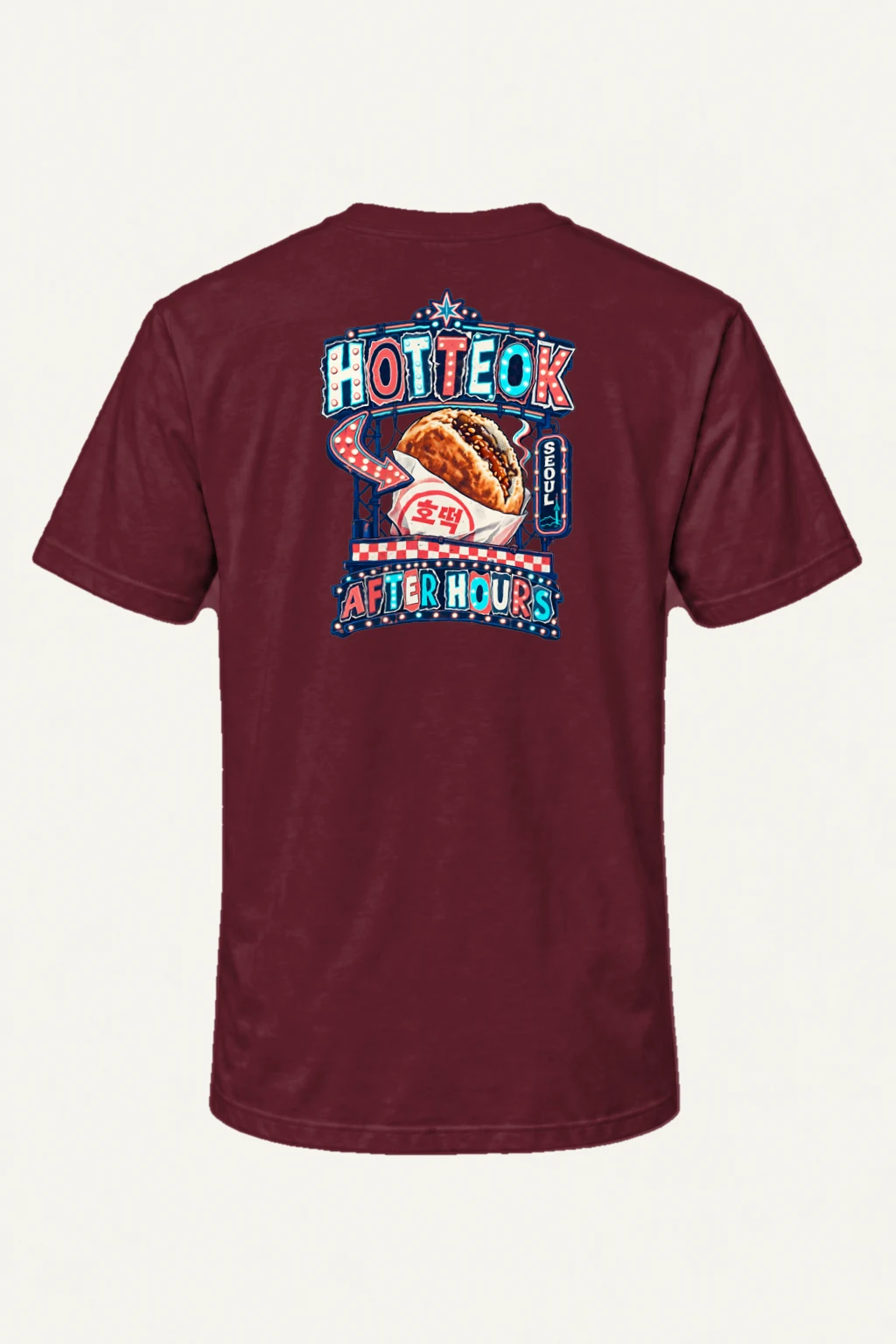 "Hotteok After Hours" Heavyweight Unisex Crewneck T-shirt | Gildan 5000