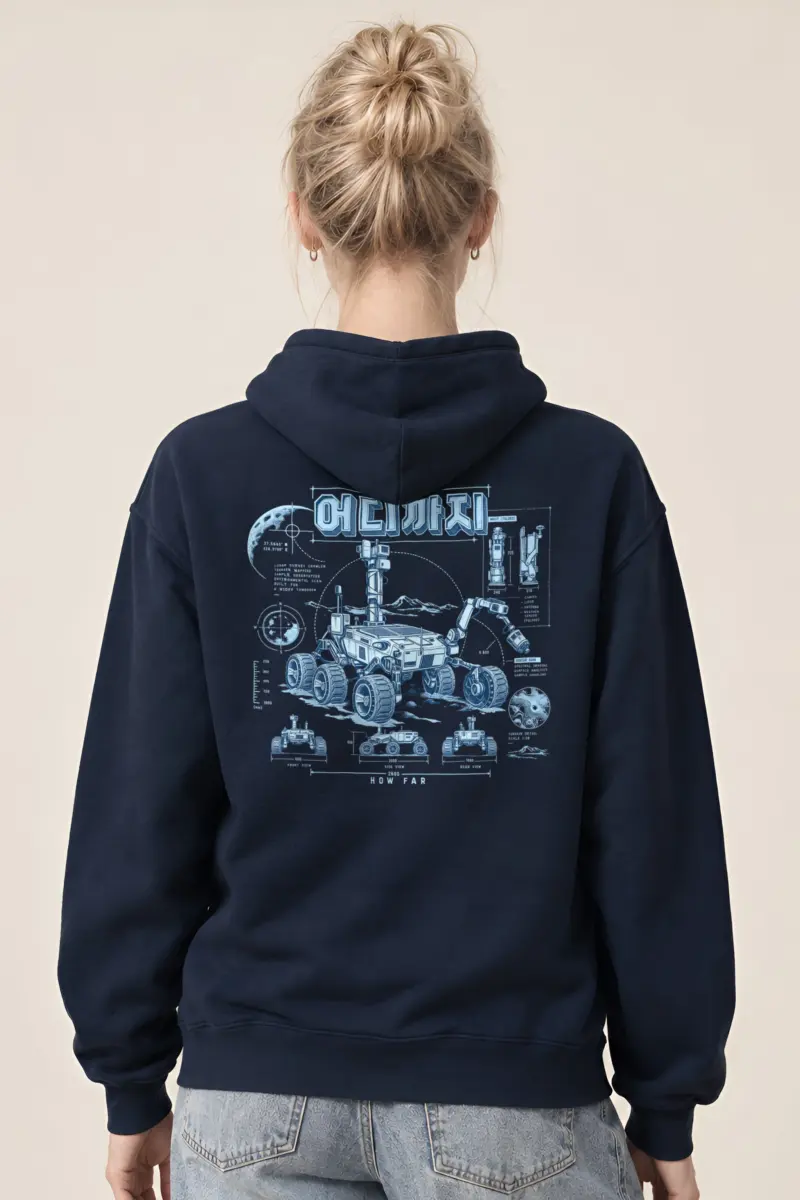 "How Far Robotic Rover" Heavy Blend Unisex Pullover Hoodie