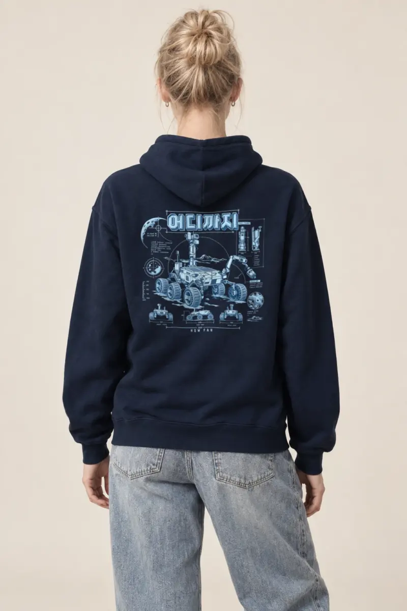 "How Far Robotic Rover" Heavy Blend Unisex Pullover Hoodie
