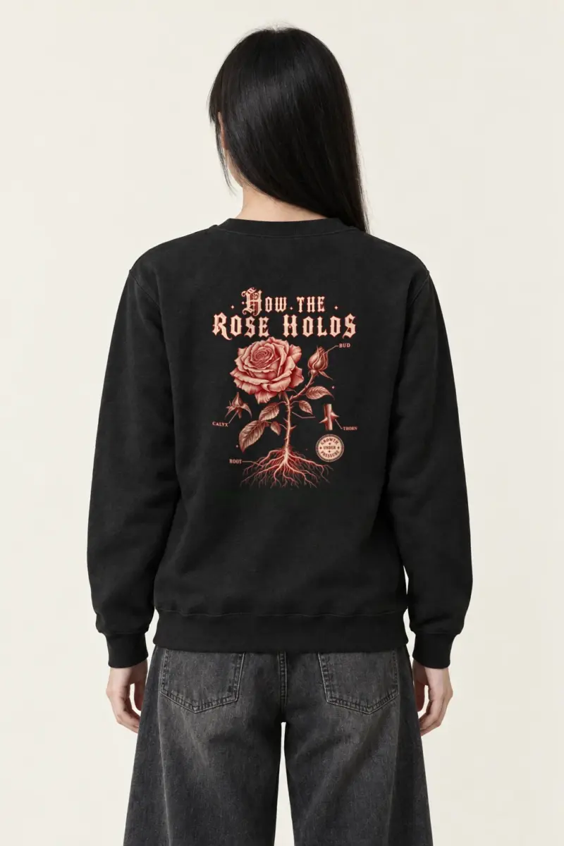 "How The Rose Holds" Heavy Blend Unisex Crewneck Sweatshirt