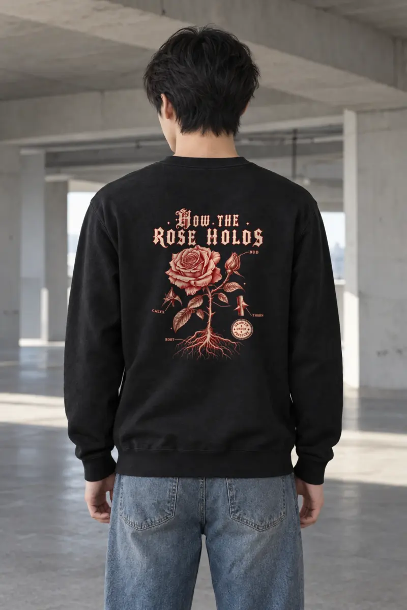 "How The Rose Holds" Heavy Blend Unisex Crewneck Sweatshirt