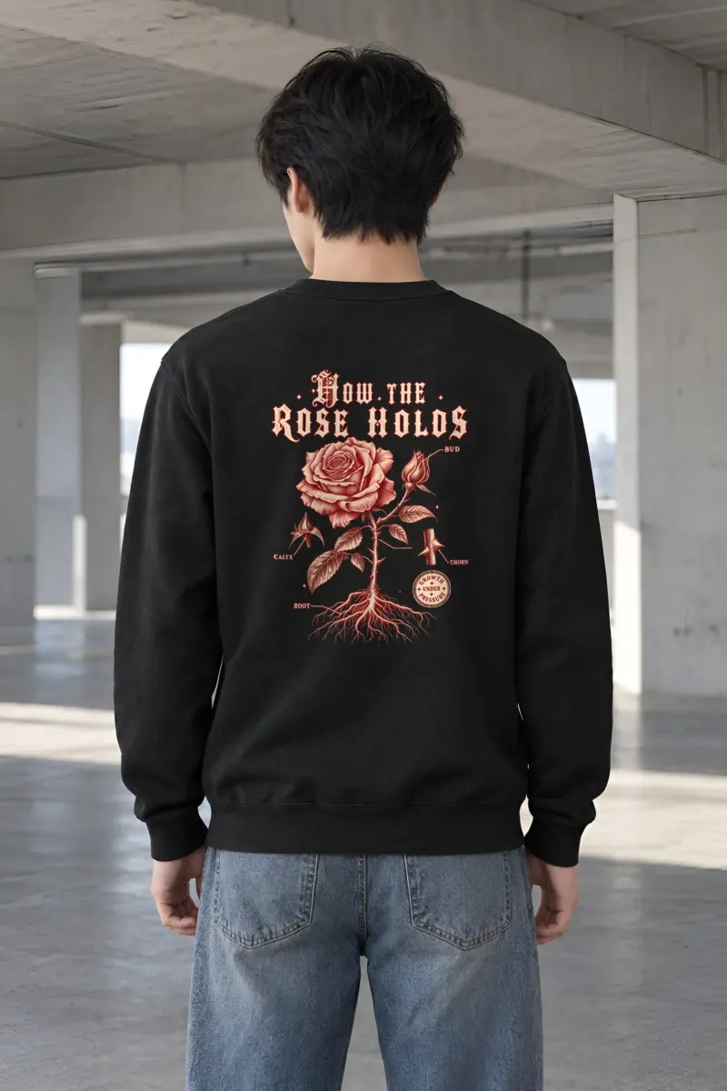 "How The Rose Holds" Heavy Blend Unisex Crewneck Sweatshirt