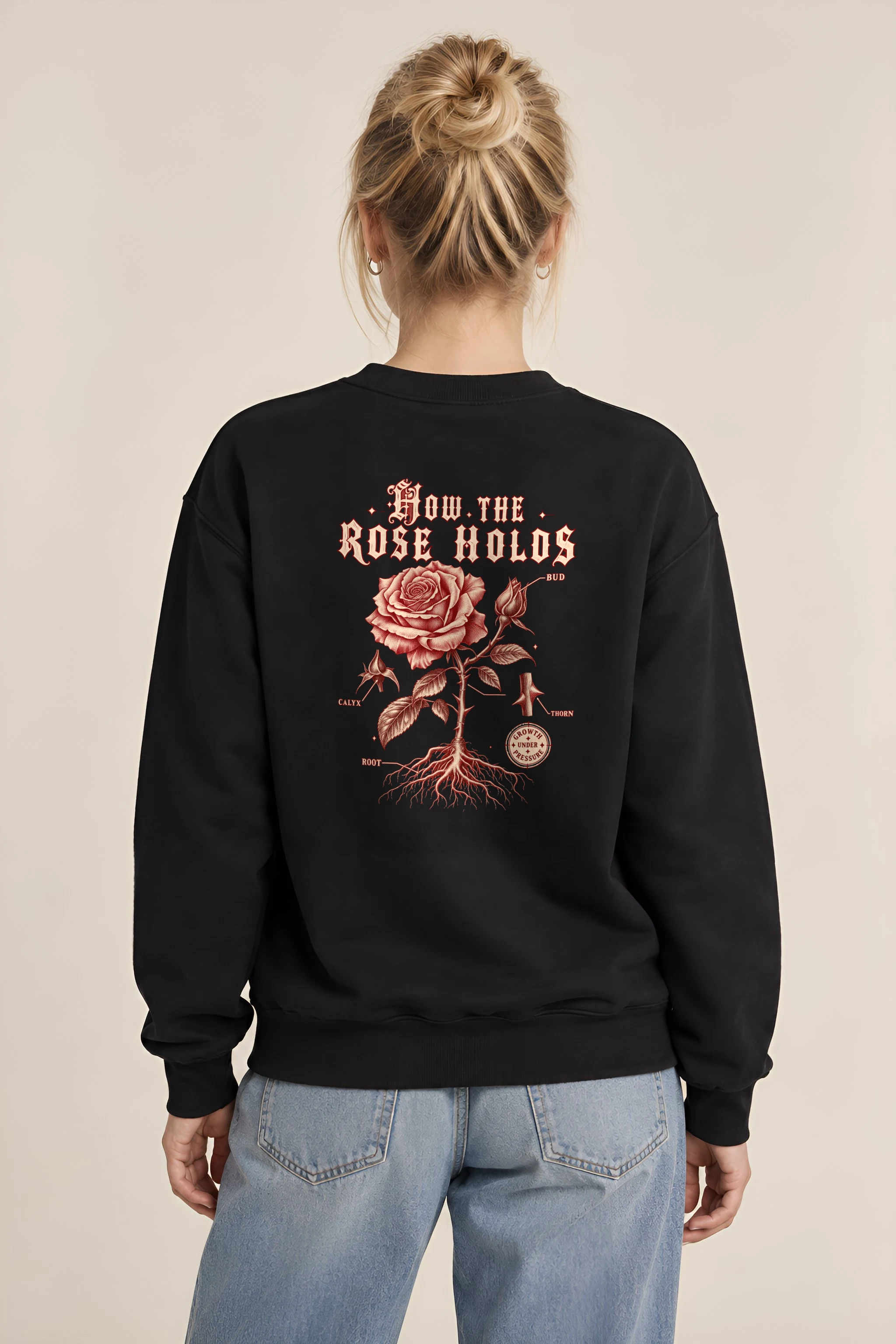 "How The Rose Holds" Heavy Blend Unisex Crewneck Sweatshirt