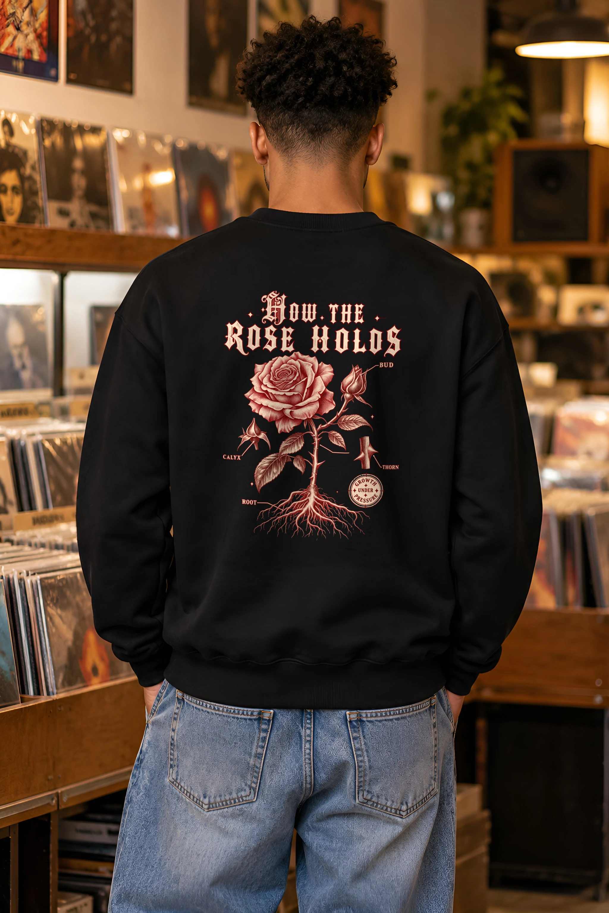 "How The Rose Holds" 1 Crewneck Sweatshirt