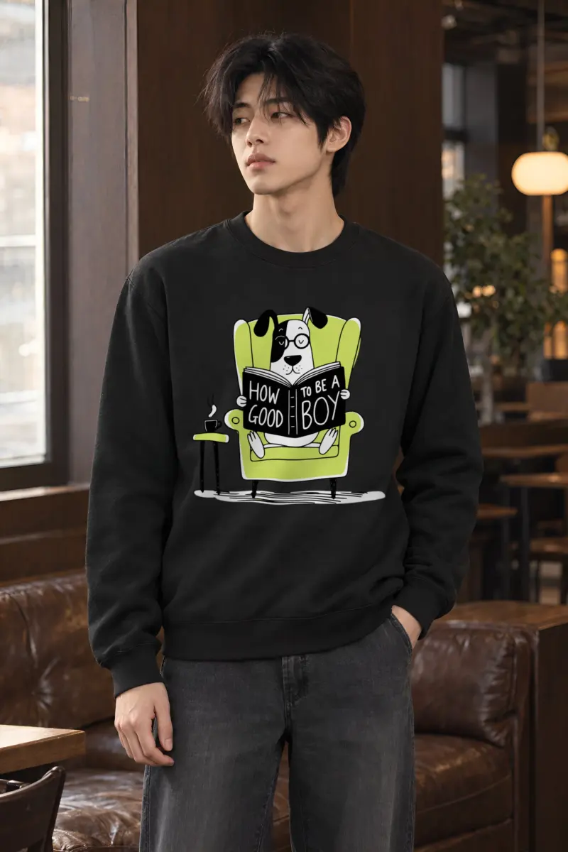 "How To Be A Good Boy" Heavy Blend Unisex Crewneck Sweatshirt