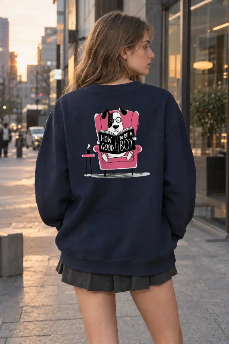 "How To Be A Good Boy" Heavy Blend Unisex Crewneck Sweatshirt | Gildan 18000