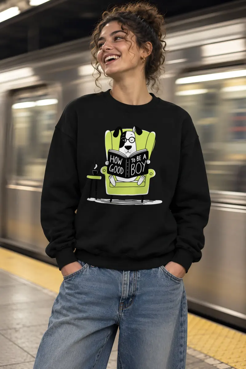 "How To Be A Good Boy" Heavy Blend Unisex Crewneck Sweatshirt