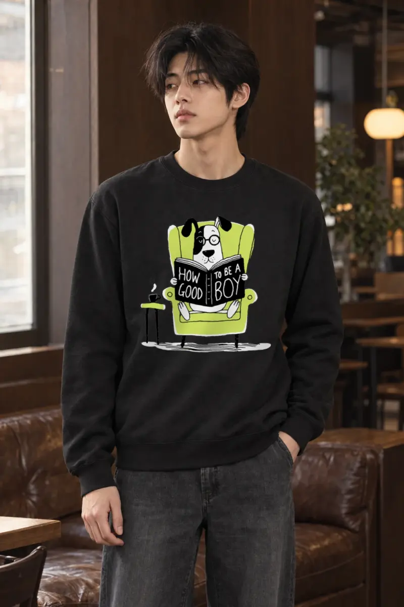 "How To Be A Good Boy" Heavy Blend Unisex Crewneck Sweatshirt