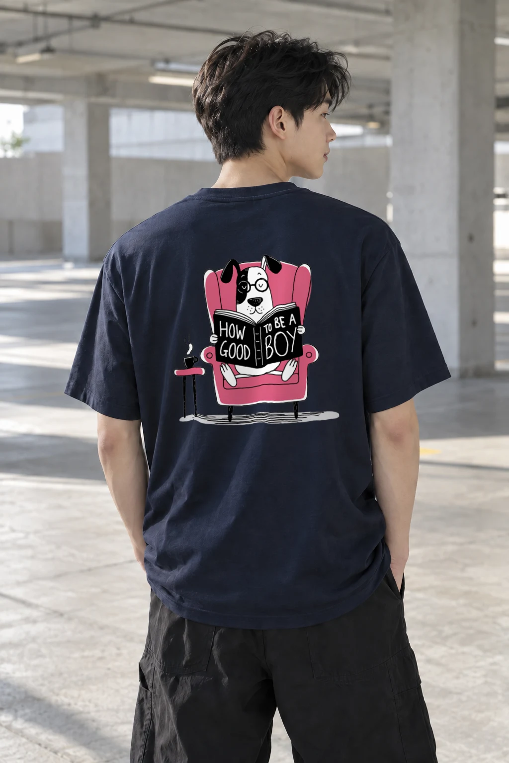 "How To Be A Good Boy" Heavyweight Unisex Crewneck T-shirt | Gildan 5000