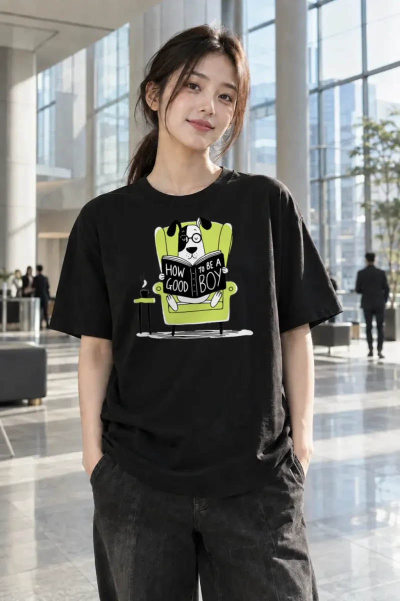“How To Be A Good Boy” Heavyweight Unisex Crewneck T-shirt | Gildan 5000