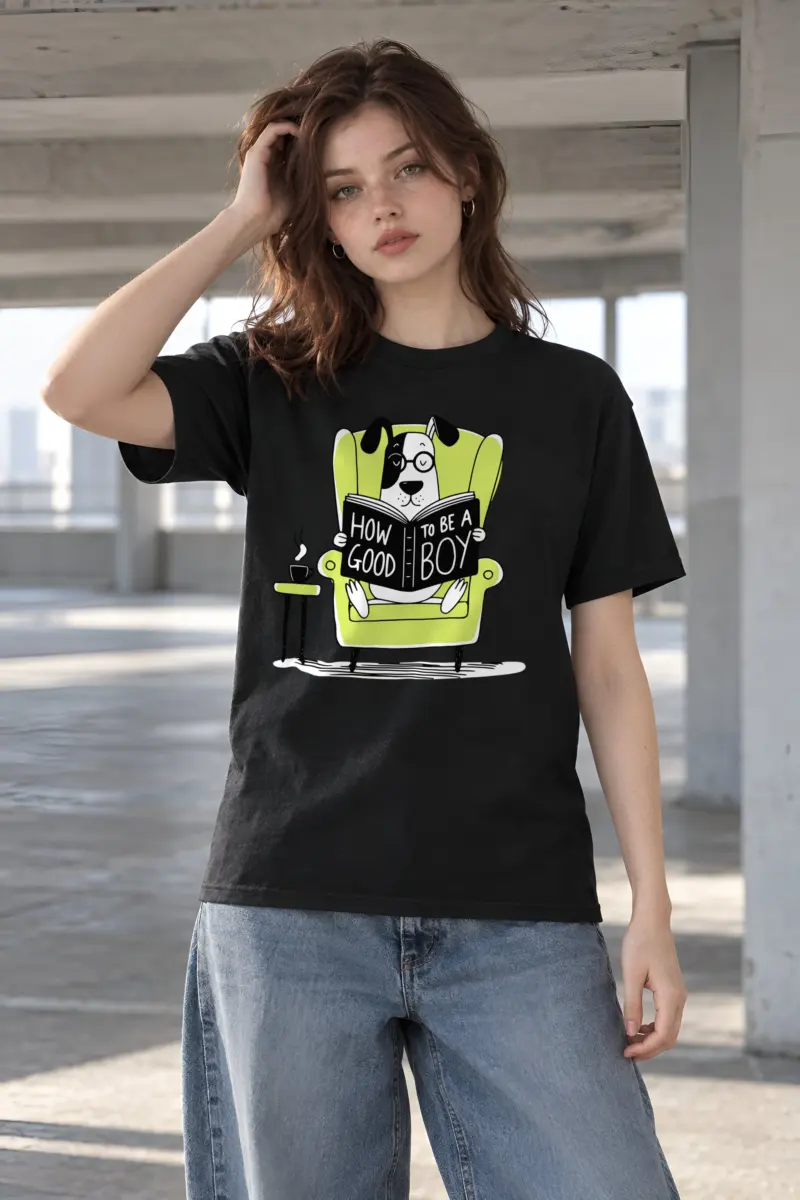 "How To Be A Good Boy" Heavyweight Unisex Crewneck T-shirt