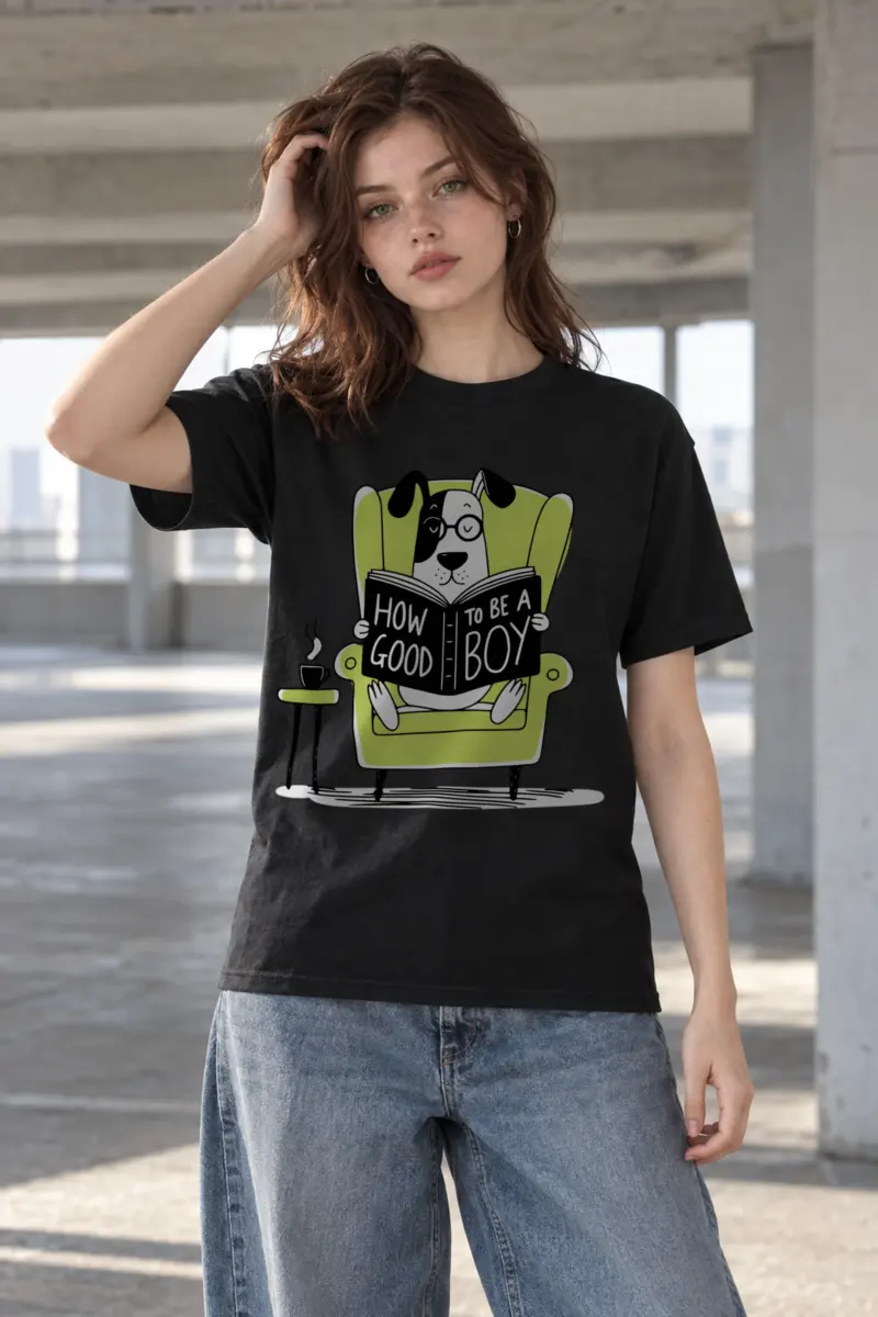 "How To Be A Good Boy" Heavyweight Unisex Crewneck T-shirt